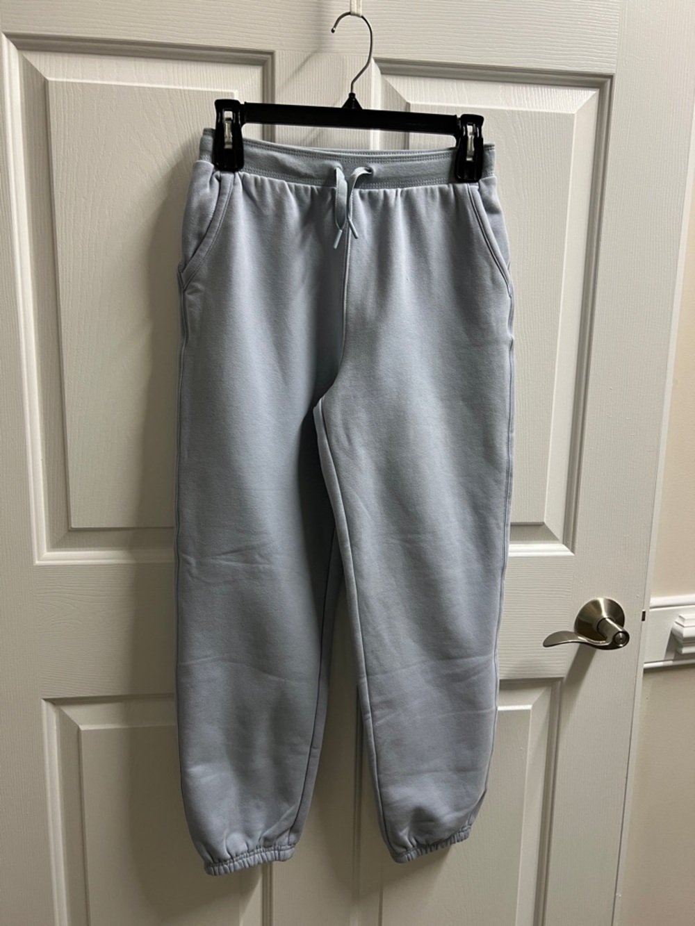Athleta sweatpants girls sky Light Blue running Joggers size 12 NWOT 4186